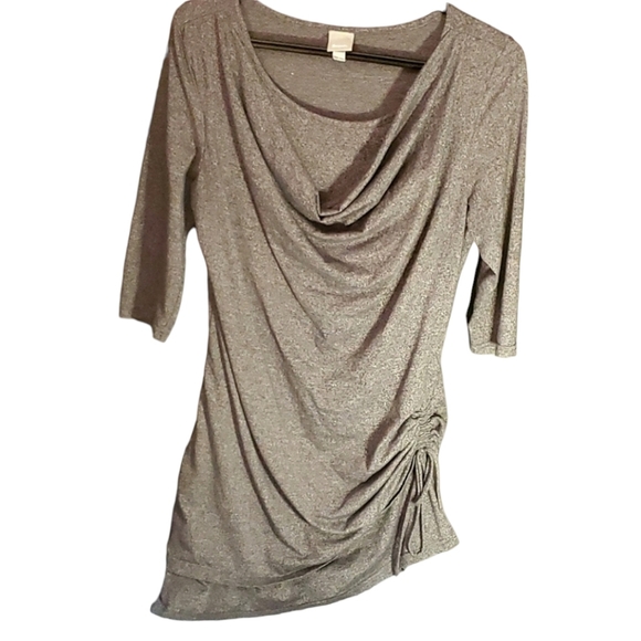 Bench Dresses & Skirts - Bench Grey Drawstring Side, Cowl Top Tunic Dress - Size Large (New Condition)
